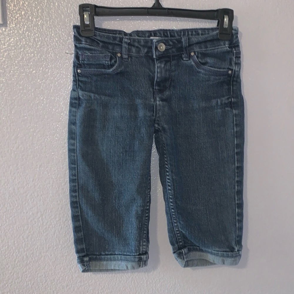 Levi’s Skimmer blue denim 10 reg Bermuda Jean shorts